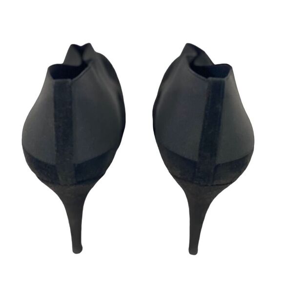 Stuart Weitzman Greatneck Heeled Ankle Bootie Womens Size 8 M Black Suede Spain - Picture 7 of 13
